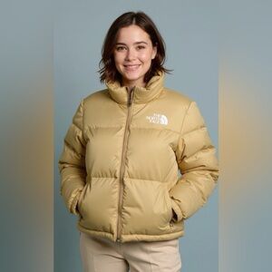 NWT The North Face Women’s 1996 Retro Nuptse Puffer Jacket XXL Khaki Stone 700